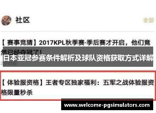 日本亚冠参赛条件解析及球队资格获取方式详解