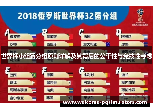 世界杯小组赛分组原则详解及其背后的公平性与竞技性考虑
