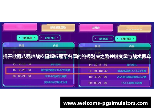 揭开欧冠八强暗战密码解析冠军归属的终极对决之路关键变量与战术博弈 揭开欧冠八强暗战密码解析冠军归属的终极对决之路关键变量与战术博弈